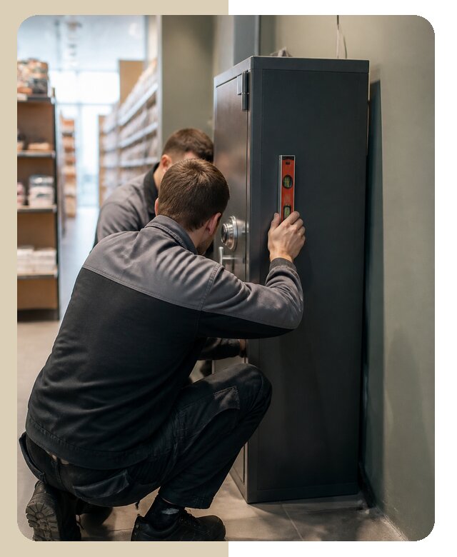 Профессиональная установка сейфа в магазине в Иркутске