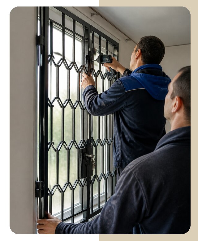 Установка распашных решеток в Иркутске цена от 6772 р. | ДвериЛегко-Ркт